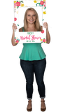 Floral Custom Photo Prop Small / FAST , CrowdSigns - 2