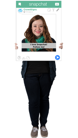 Etsy SnapChat Custom Photo Prop  , CrowdSigns