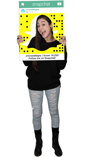 SnapChat (Ghost) Photo Booth Props – CrowdSigns